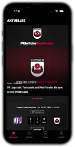 SV Lippstadt 08 App, Startscreen