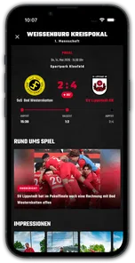 SV Lippstadt 08 App, Spieltag